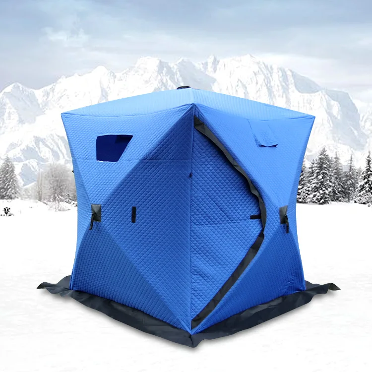 high quality 3 person cube ice fishing tent for winter fishing