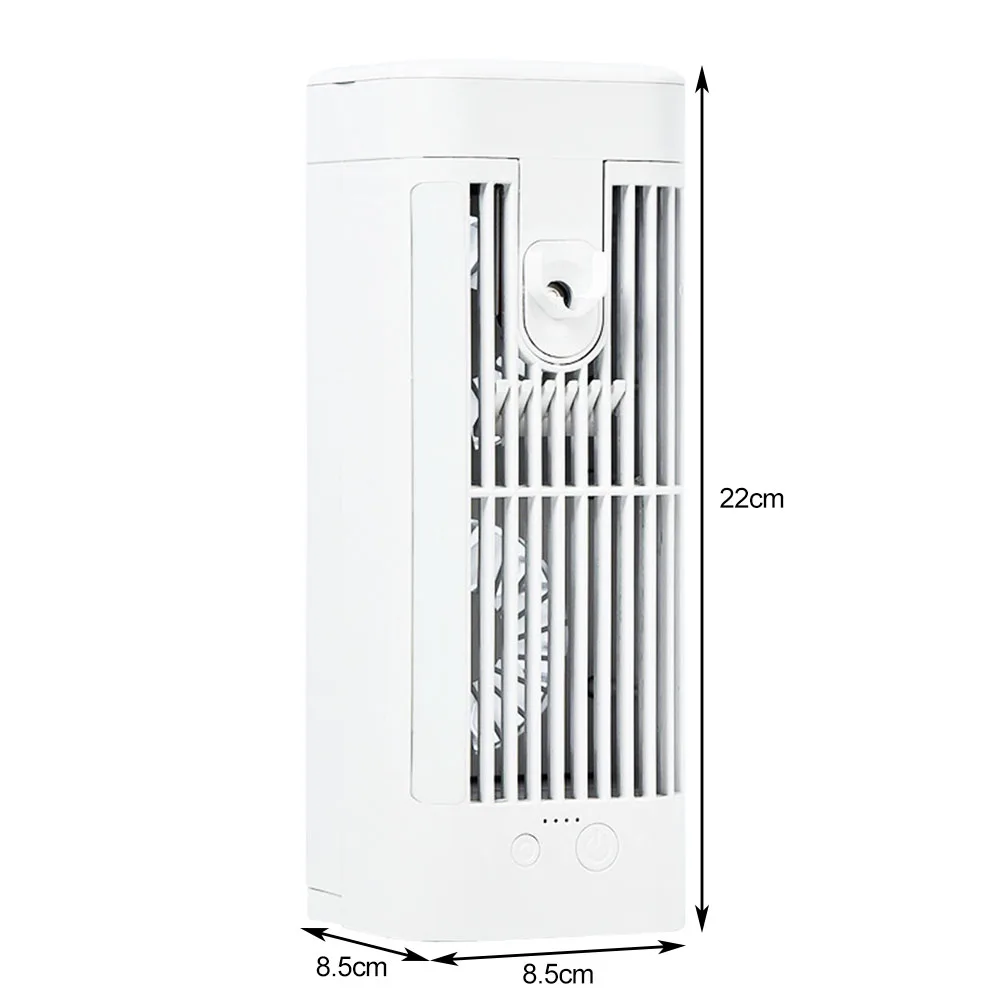 Компактный кондиционер Мини-кондиционер Трехскоростные настройки Регулируемый холодный воздух Бесшумный портативный воздухоохладитель Срок службы батареи