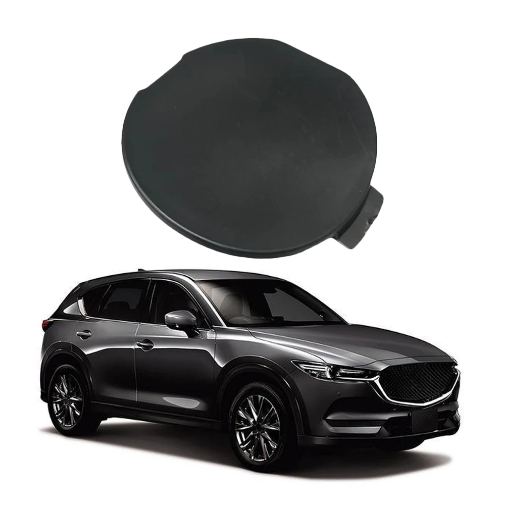 Cubierta de gancho de remolque para parachoques de coche, cubierta de gancho de remolque de ABS, KB8A50A11/ KB8A50A11BBB, compatible con Mazda piezas 2017-2021, 1 CX-5