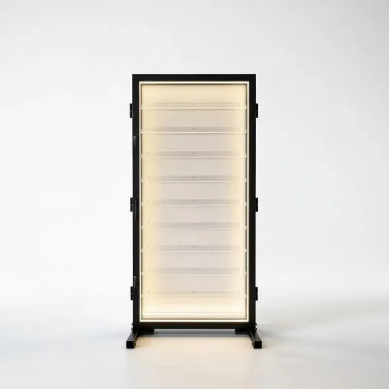 Premium light storage rack for collection display and collectibles