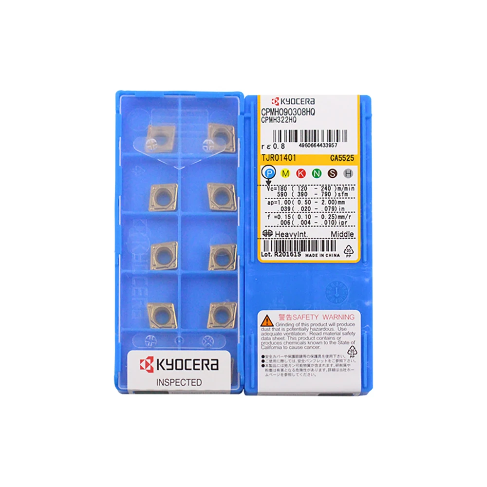 

Original CPMH 25151HQ 080204HQ 25152HQ 080208HQ 321HQ 090304HQ 322HQ 090308HQ CA5525 80° Diamond Negative Insert with Hole