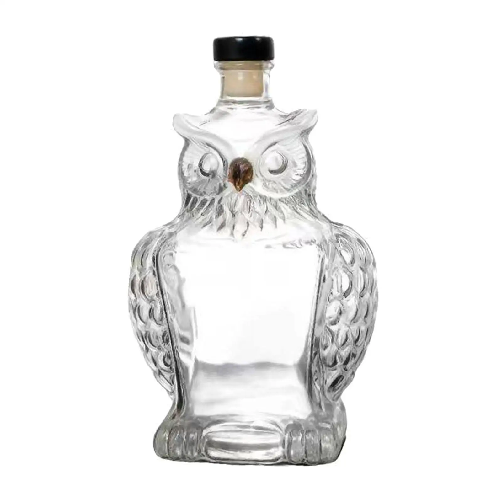 Whisky Decanter Bottle Transparent for Champagne Vodka 125ml Dispenser Glass for Grandpa Collectors Daddy