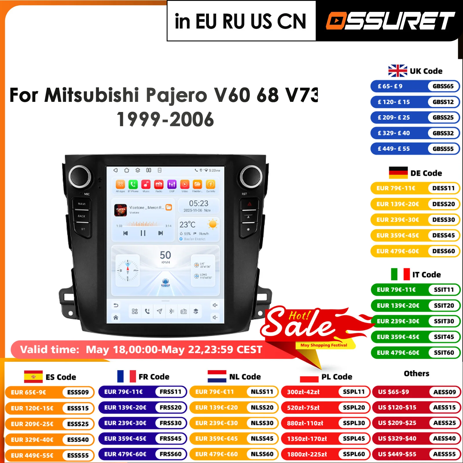 For Snapdragon AI Intelligent Systems Car Radio For Mitsubishi Outlander Xl 2 2008-2013 GPS Multimedia Player Stereo CarPlay 4G