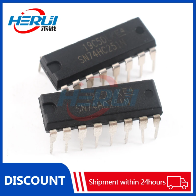 

(5pcs) New SN74HC251N in-line DIP16 decoder multiplexer chip IC integrated circuit