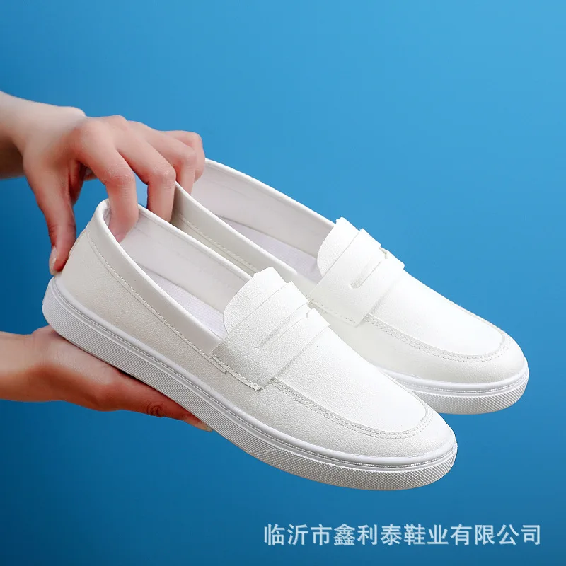 

2025 New Summer White Nurse Shoes Women Soft Sole Fashion Comfortable Casual Comfortable Non-slip Flat Sports Walking Shoes
