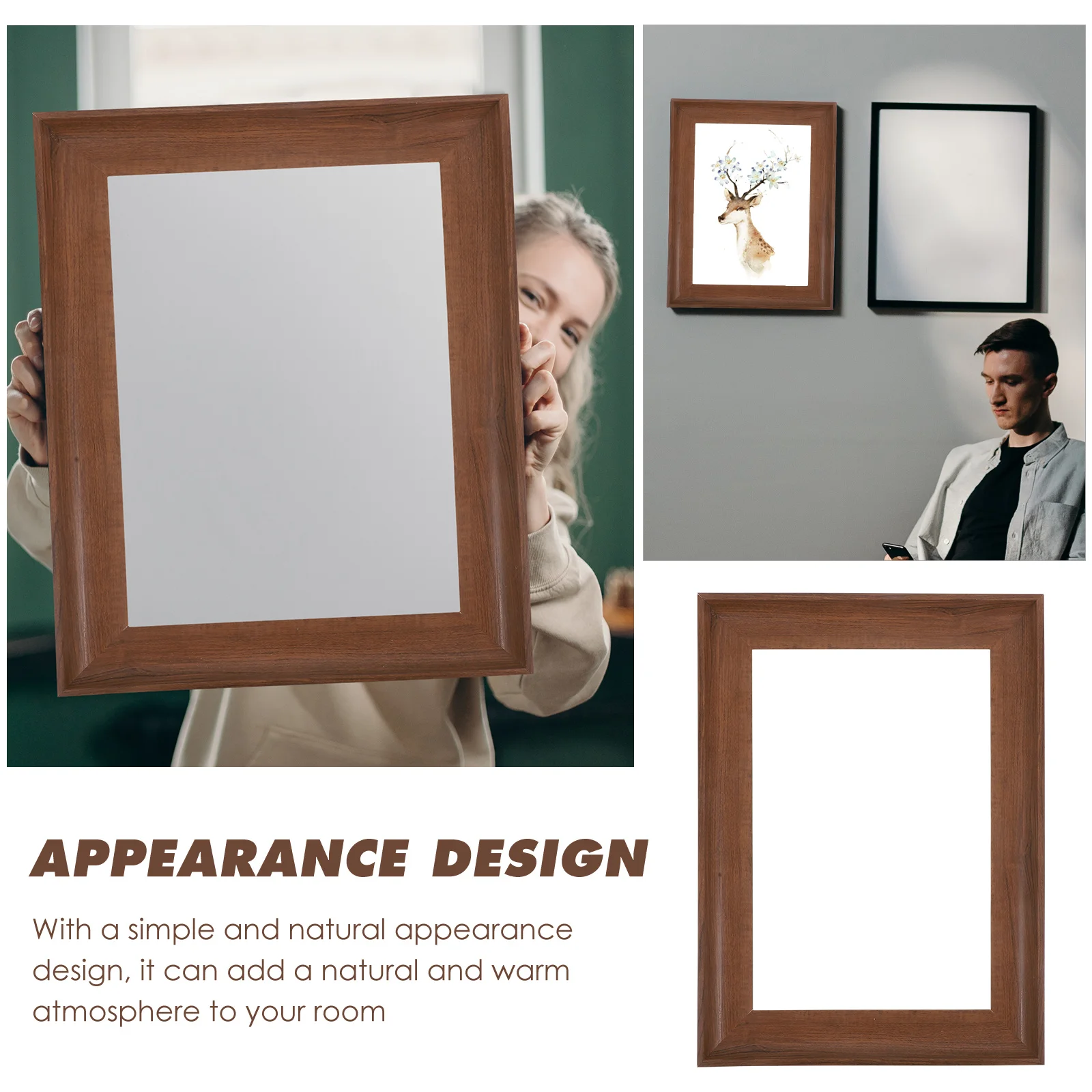 مجموعة واحدة من أدوات الطلاء الخشبية بإطار قماشي يمكنك صنعها بنفسك لمشروع الرسم الزيتي للحرف اليدوية، إطار صورة خشبي لديكور الحائط، سجل