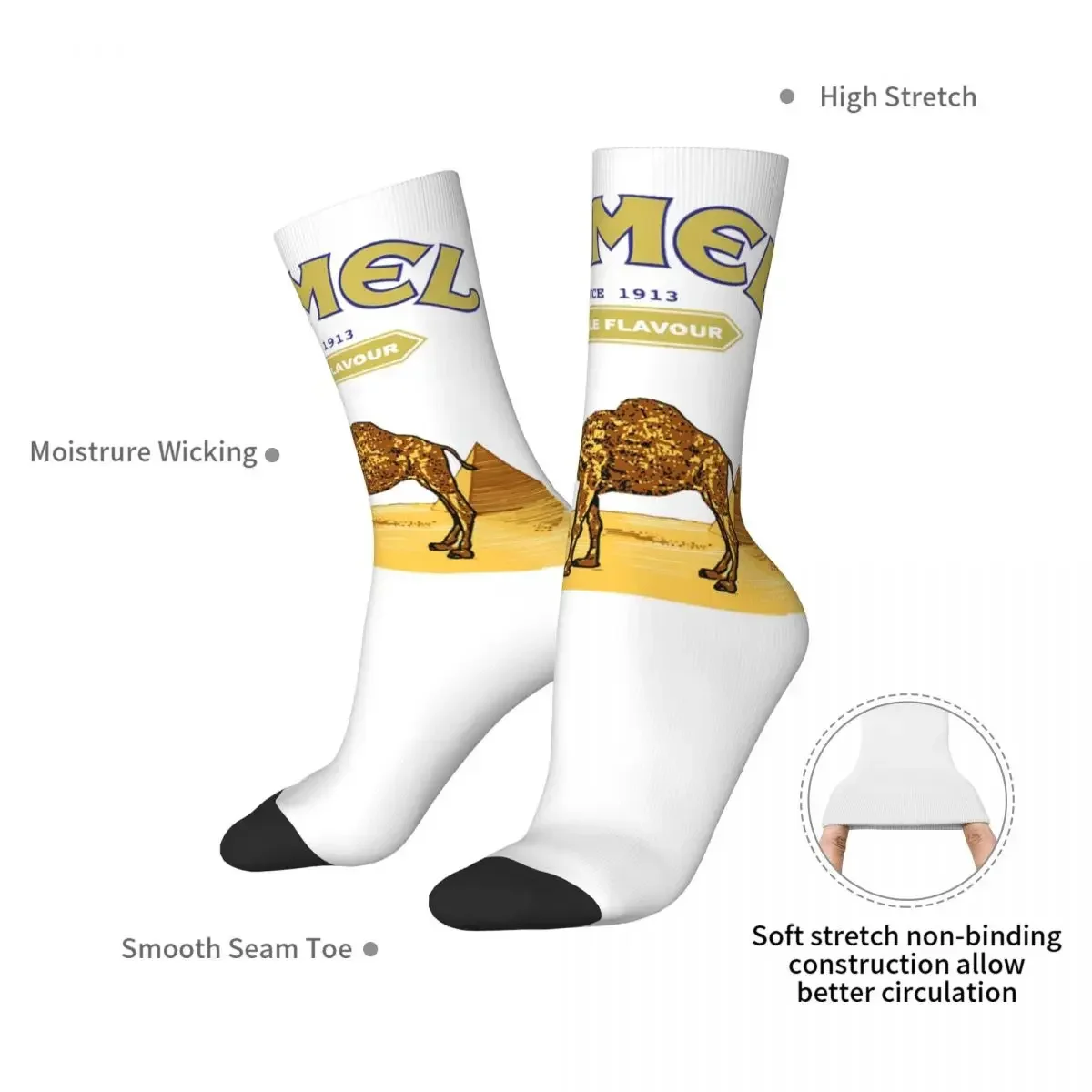 Camel Cigarettes Socks Harajuku High Quality Stockings All Season Long Socks Accessories for Unisex Birthday Present