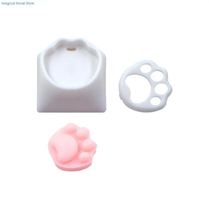 N2UB Cats Claw Keycaps Soft Silicone 3D Printed Keycaps Replacement For Personalize Mechanical Keyboards Customization