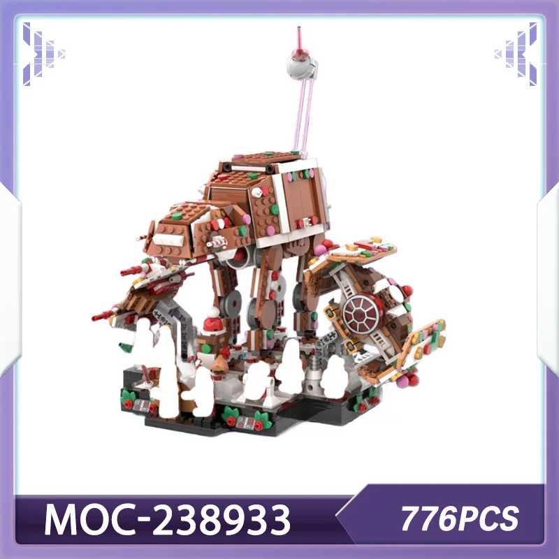 

Пряники Новый научно-фантастический космический корабль, военный корабль MOC-238933, набор строительных блоков, модель «Космические войны», подарок, Рождественский подарок, серия фильмов