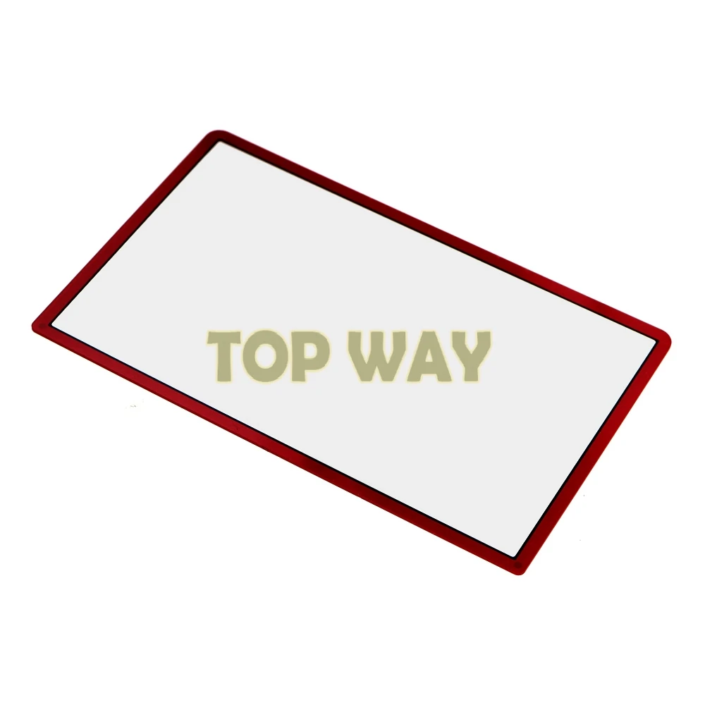 Cubierta de lente de marco de pantalla LCD frontal de plástico, 50 piezas, 3dsxl, 3dsll, nuevo, 3DS, XL, LL