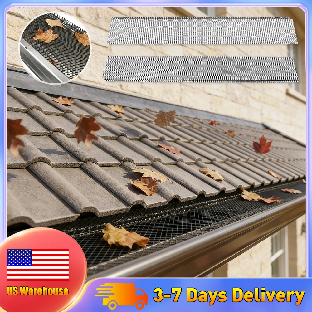 

70 шт. Защитные сетки для водосточных желобов из нержавеющей стали, микросетчатые фильтры, 6 дюймов, 210 футов, для защиты водостоков на садовых крышах