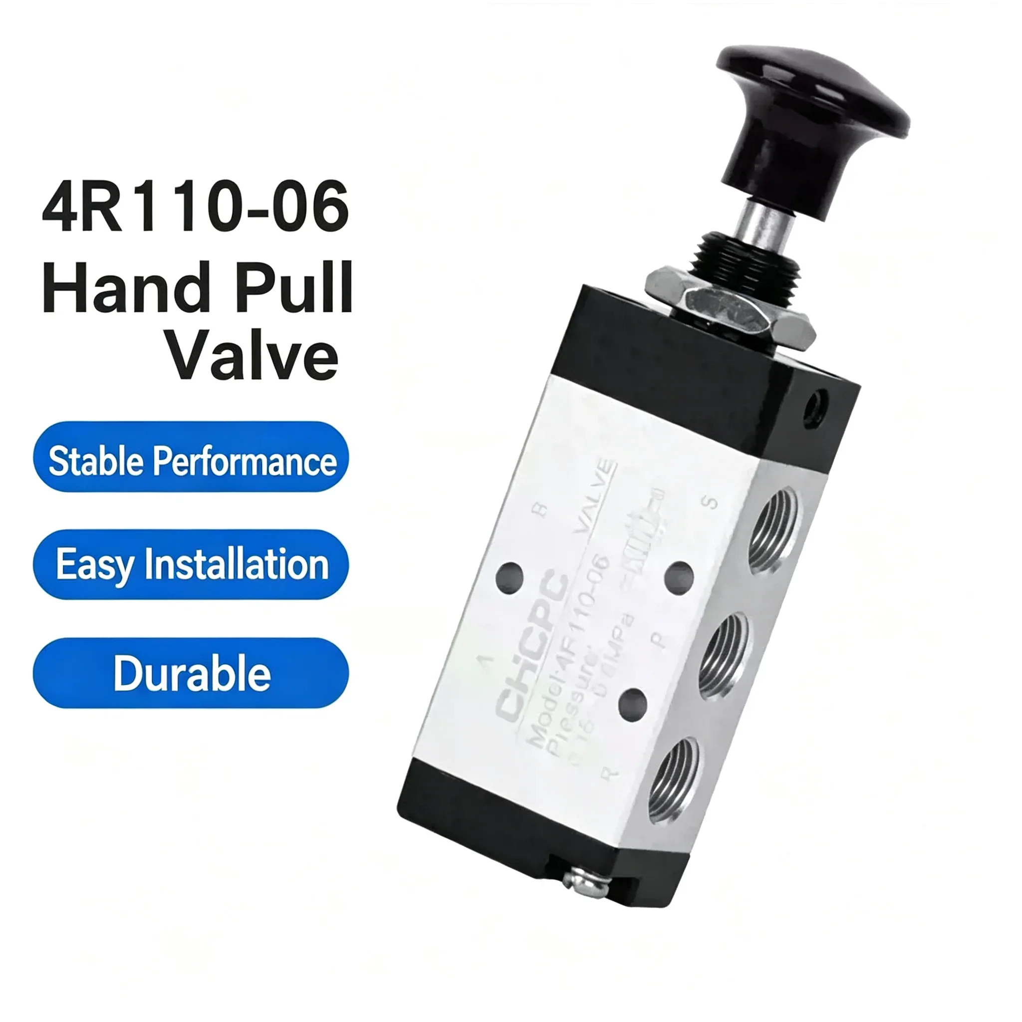 HLH 4R210-08 2-Way 5-Position Manual Pneumatic Switch Directional Valve Push And Pull Control