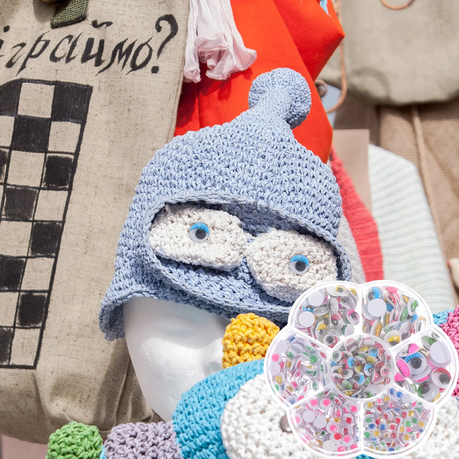 

Набор самоклеящихся наклеек для глаз (глазки-стикеры) для творчества, рукоделия, школьных проектов, мультяшных рисунков