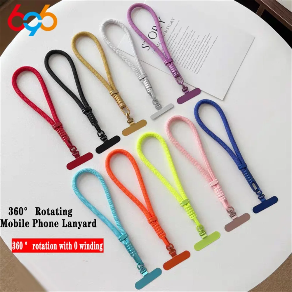 

Мини-ремешок для мобильного телефона, вращающийся на 360 градусов, высококачественный регулируемый ремешок с защитой от запутывания, многофункциональный ремешок с защитой от потери