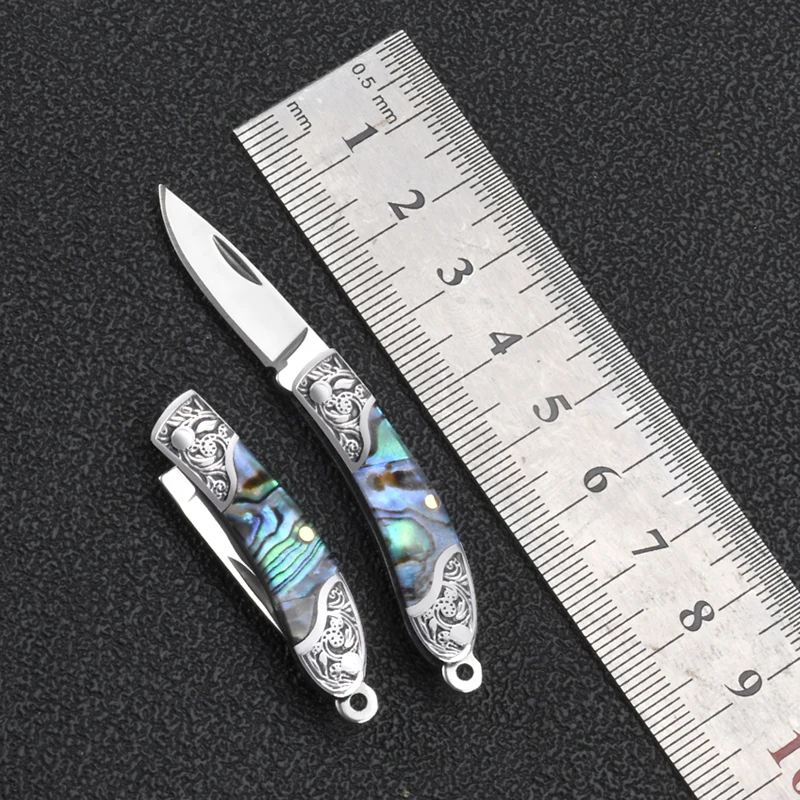 1PC mini folding knife, decorative knife, pocket knife, keychain knife, compact keychain knife, lightweight EDC tool