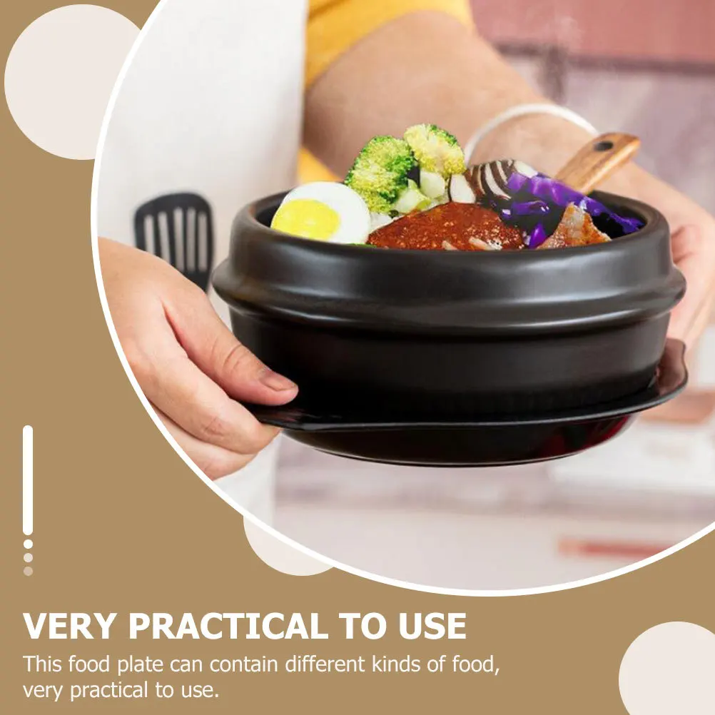 

1Set Ceramic Casserole Stone Pot Non Stick Bibimbap Cooking Pot Braised Chicken Soup Stew Kitchenware Ceramic Casserole