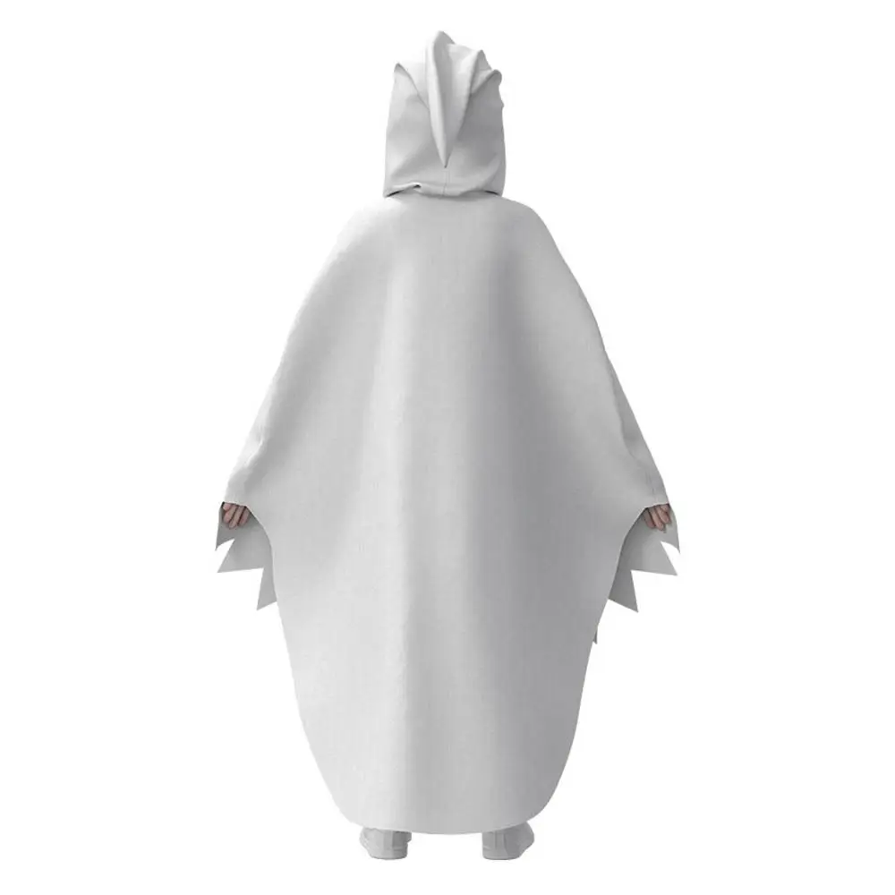 光るハロウィン子供コスプレマント服小道具楽しいインタラクションパーティードレスアップ白黒ルーズゴーストフェイスマントショール