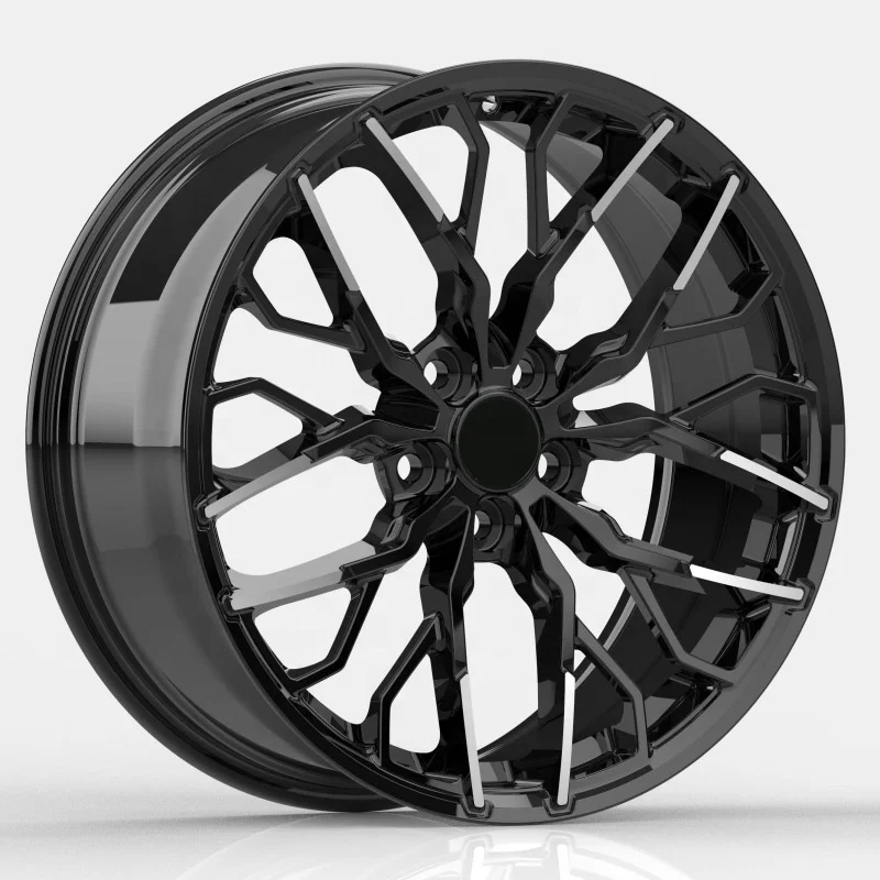 

Rimpower Gloss Black Machined Face 19 Inch 5x114.3 Forged Passenger Car Wheels Fit for Toyot Car