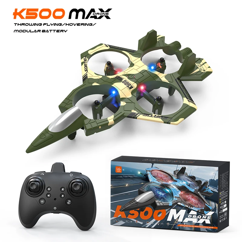 New K500 Stunt Drone with 360° Flip FPV Height Hold Function Durable Material Brushless Motor Quadcopter for Outdoor Remote Control Ideal for Beginners And Tech Lovers