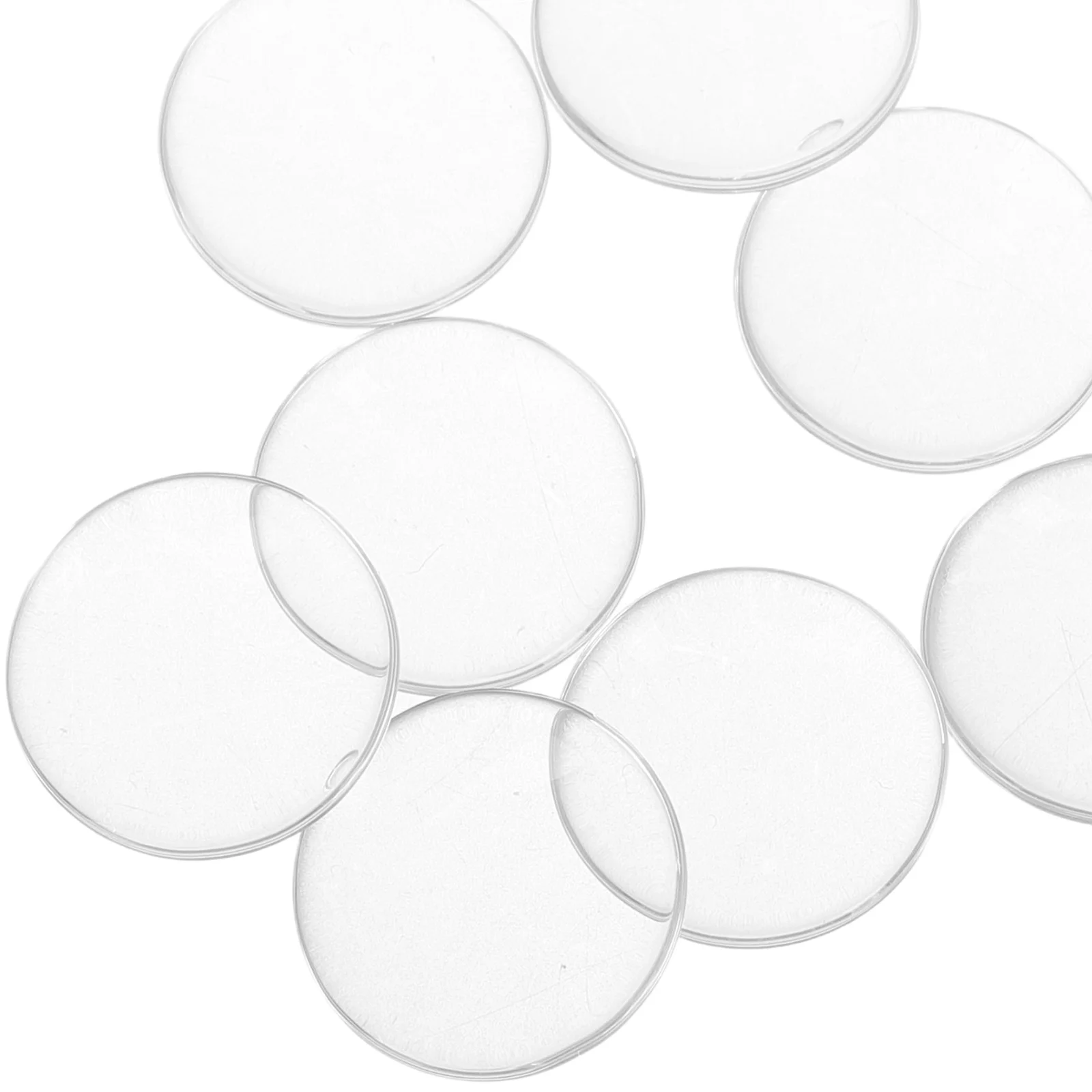 5 Pairs Transparent Glass Pieces Round Glass Domes Clear Domes For Crafts Glass Discs For Crafts Clear Domes Crafts Small Glass