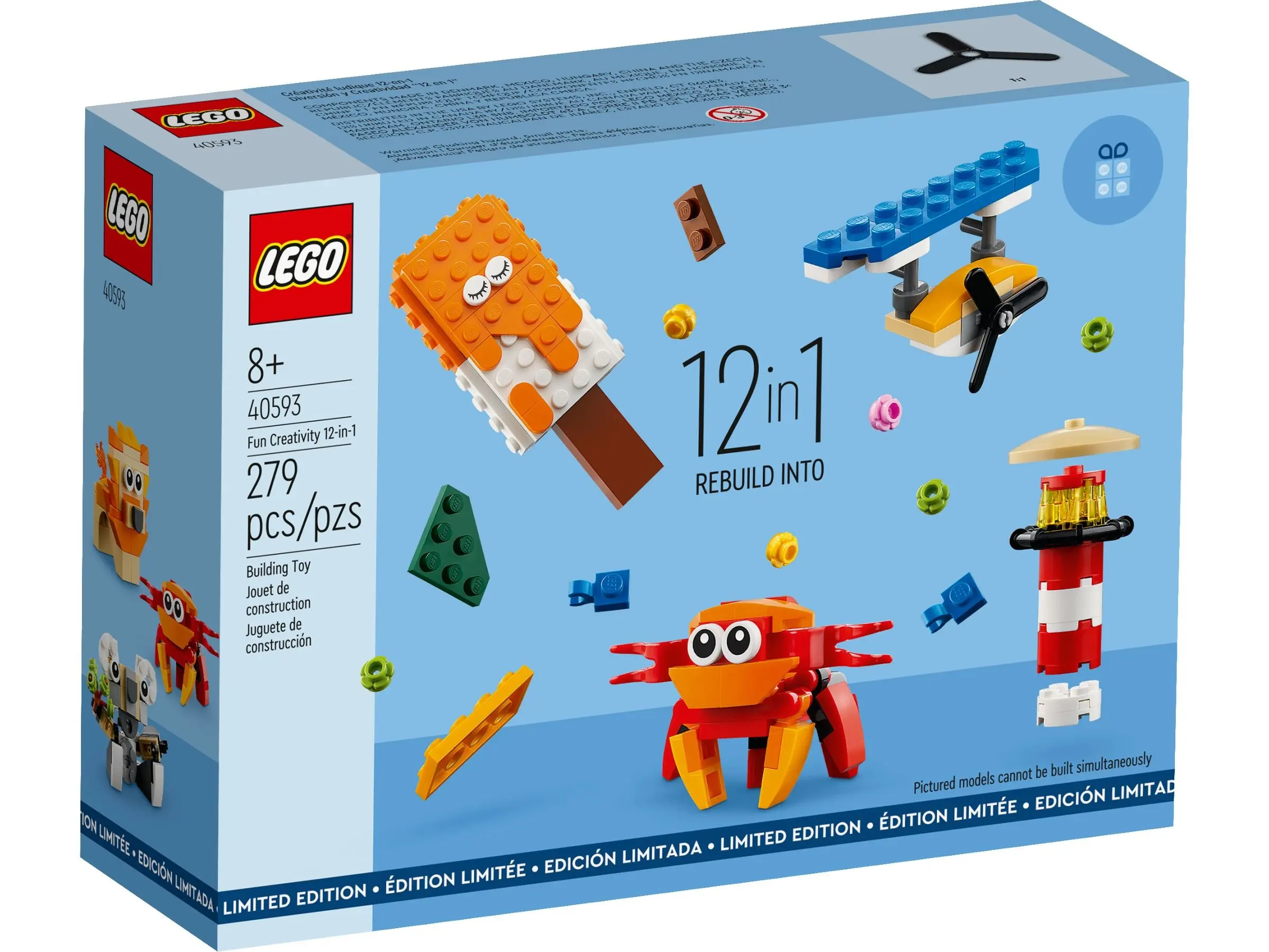

LEGO/40593 Веселый набор 12-в-1 DIY кирпичная модель игрушки для детей