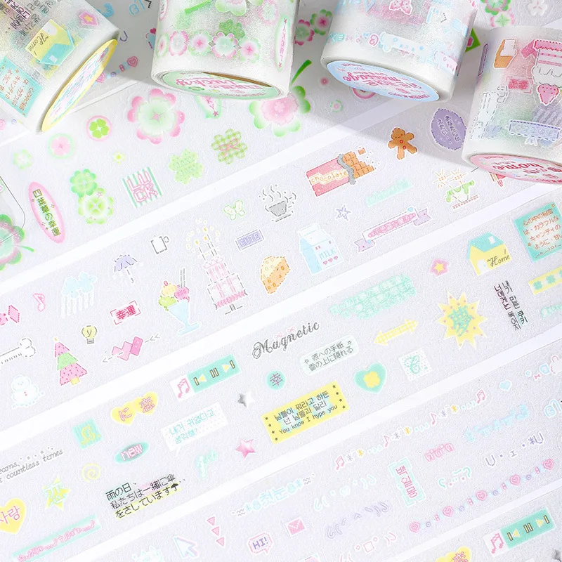 

1pcs/1lot Decorative Adhesive Tapes Echoes of a broken dream Junk Journal DIY Paper Japanese Masking Scrapbooking Stickers