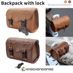 Mopeds Rear End Bag Retro storage bag buckle Tool Bag hanging bag waterproof hanging Large bag acessorios universal