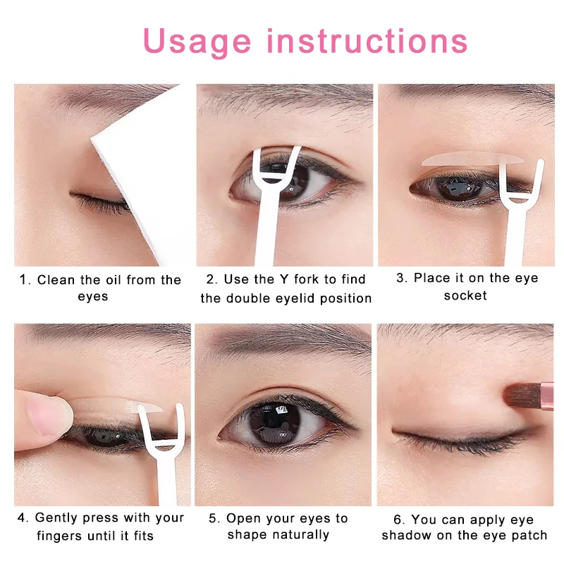 720/1056PC Invisible Double Eyelid Tape Sticker Self-Adhesive Transparent Eyelid Stickers Waterproof Fiber Stickers for eyelid