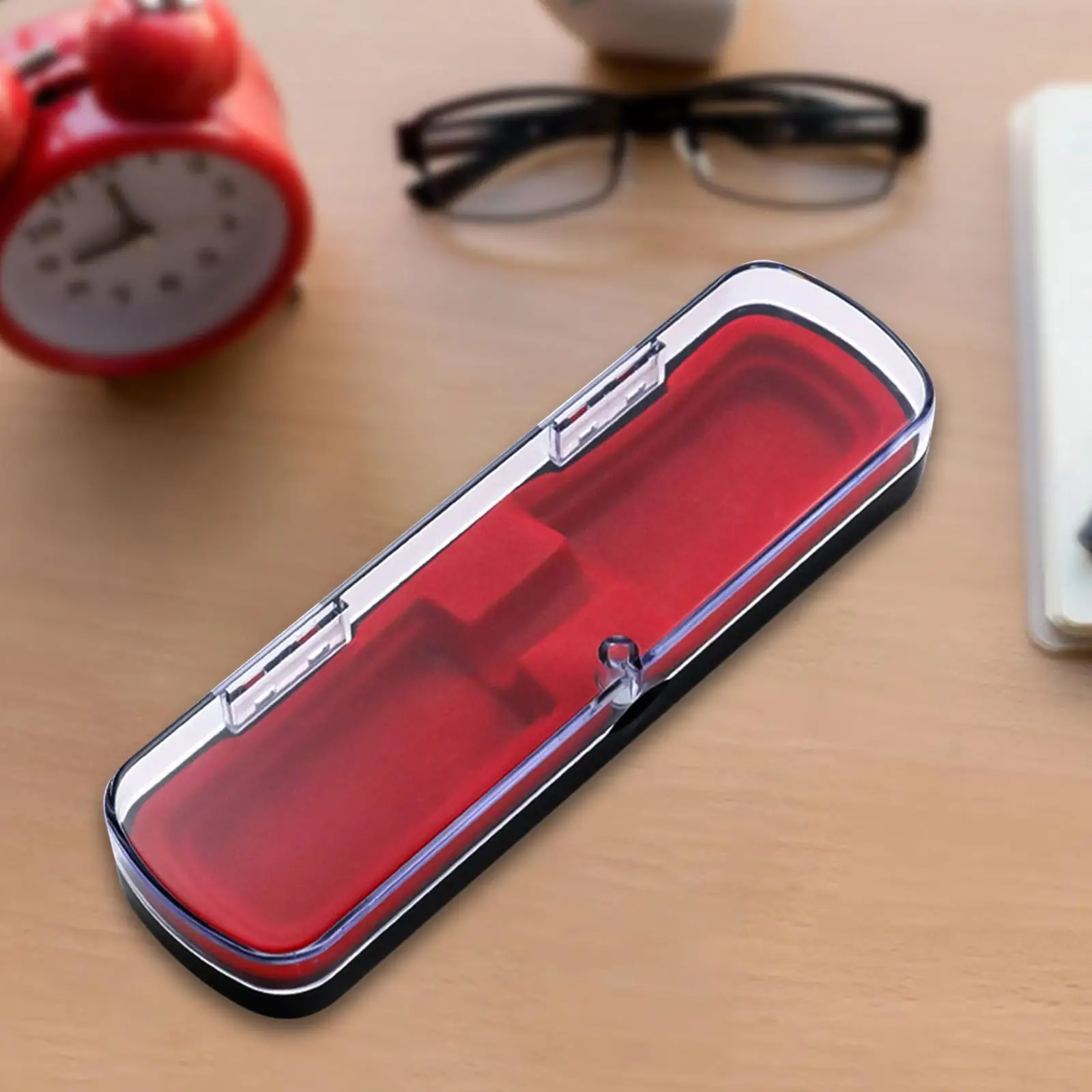 2xTweezers Organizer Case Packing Box Storage Case Pen Display Box Red