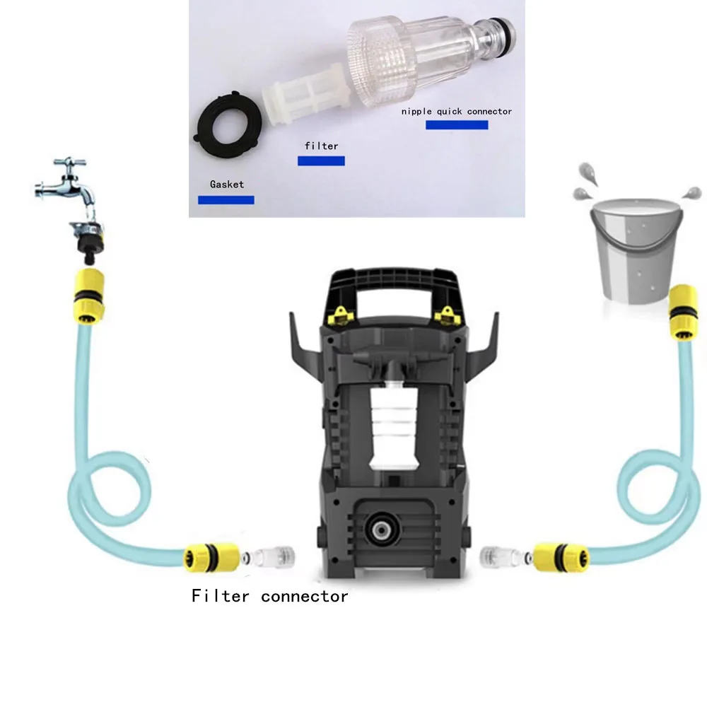 

Car Washer Universal Plastic Machine Water Filter High-pressure Connection Fitting Pressure Washer Cleaning Supplies
