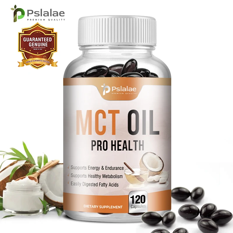 

MCT Oil Capsules - Supports Energy and Endurance, Healthy Weight Management - Easy To Absorb, Improves Sleep Quality