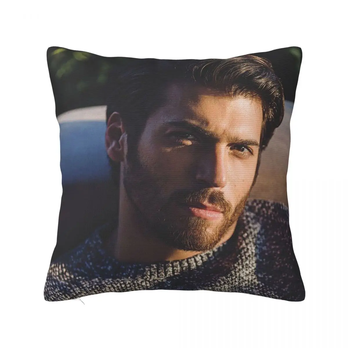 Can Yaman Daily Pillowcase Soft Cushion Cover Decorations Actor Model Lawyer Throw Pillow Case Cover Sofa Square 45*45cm