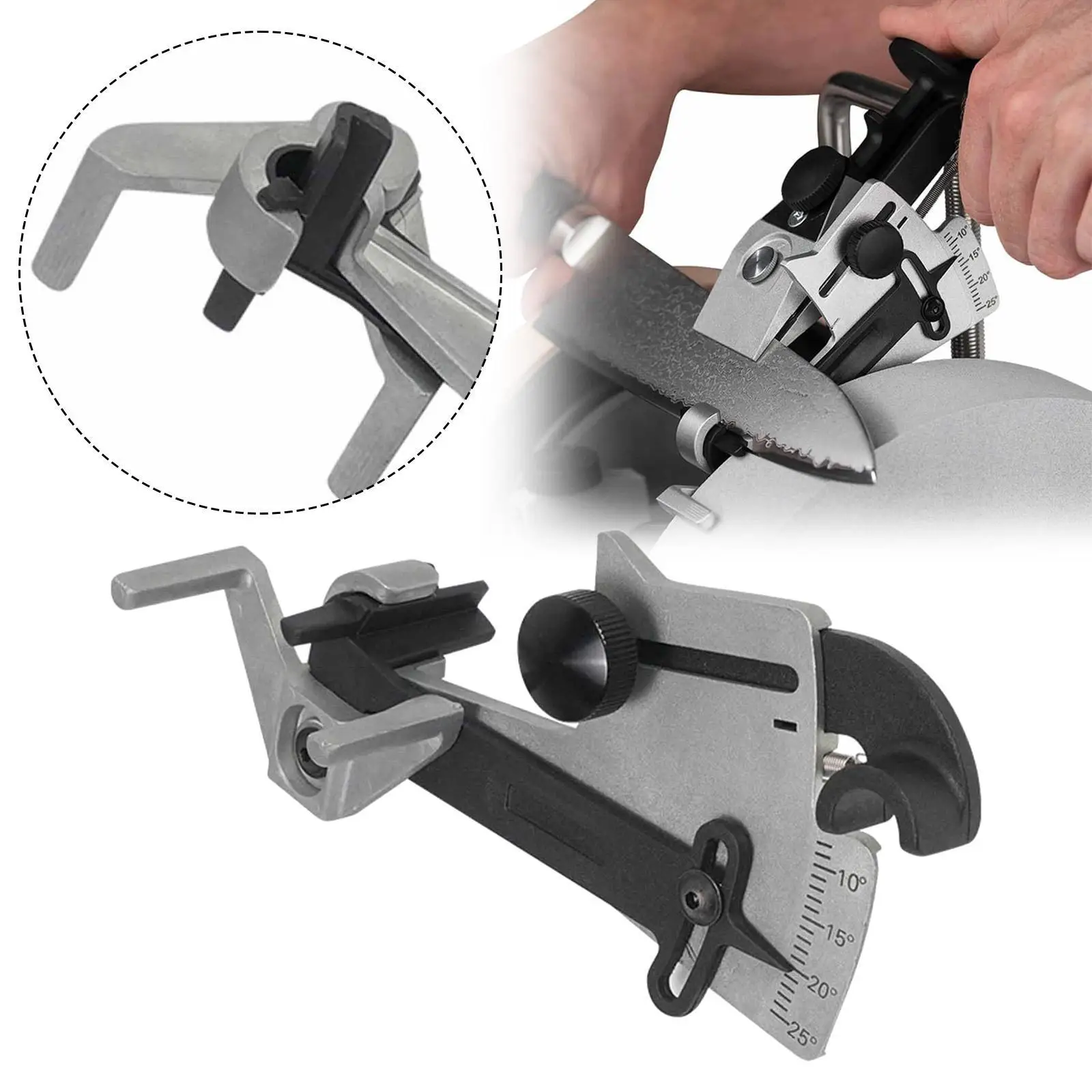 

Knives Angle Adjuster, Easy to Install Enhanced Cutting Efficiency Simplifies Process Angle Setter, Sharpening Accessory