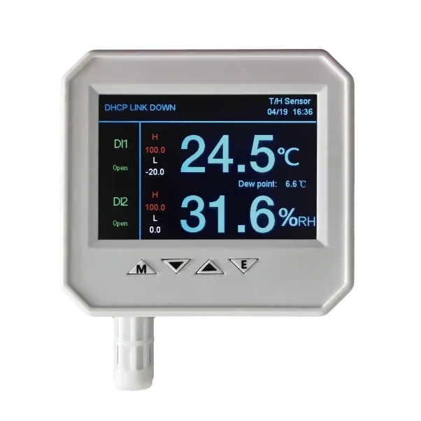 Ether Network 3.5 Inch TFT Color Screen Display Temperature Logger