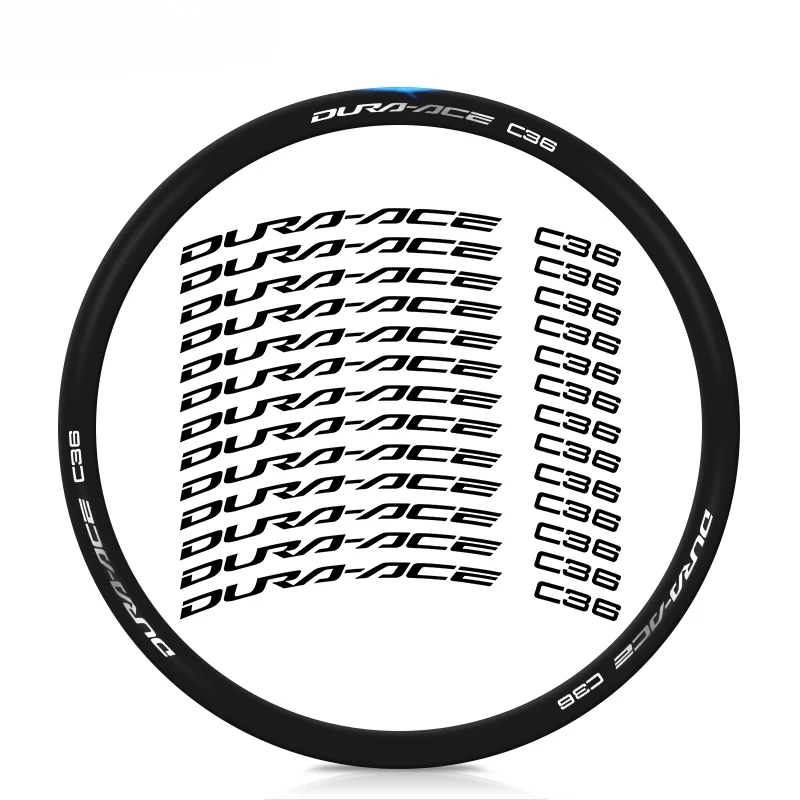 R9270-DURA-ACE C36 pegatinas para ruedas de bicicleta de carretera, pegatinas para juego de ruedas, calcomanías para llanta de bicicleta, accesorios decorativos impermeables para ciclismo