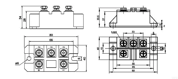 Y8AC MDS 150A 1600V Diode pha Diode Module Module Module MDS150A
