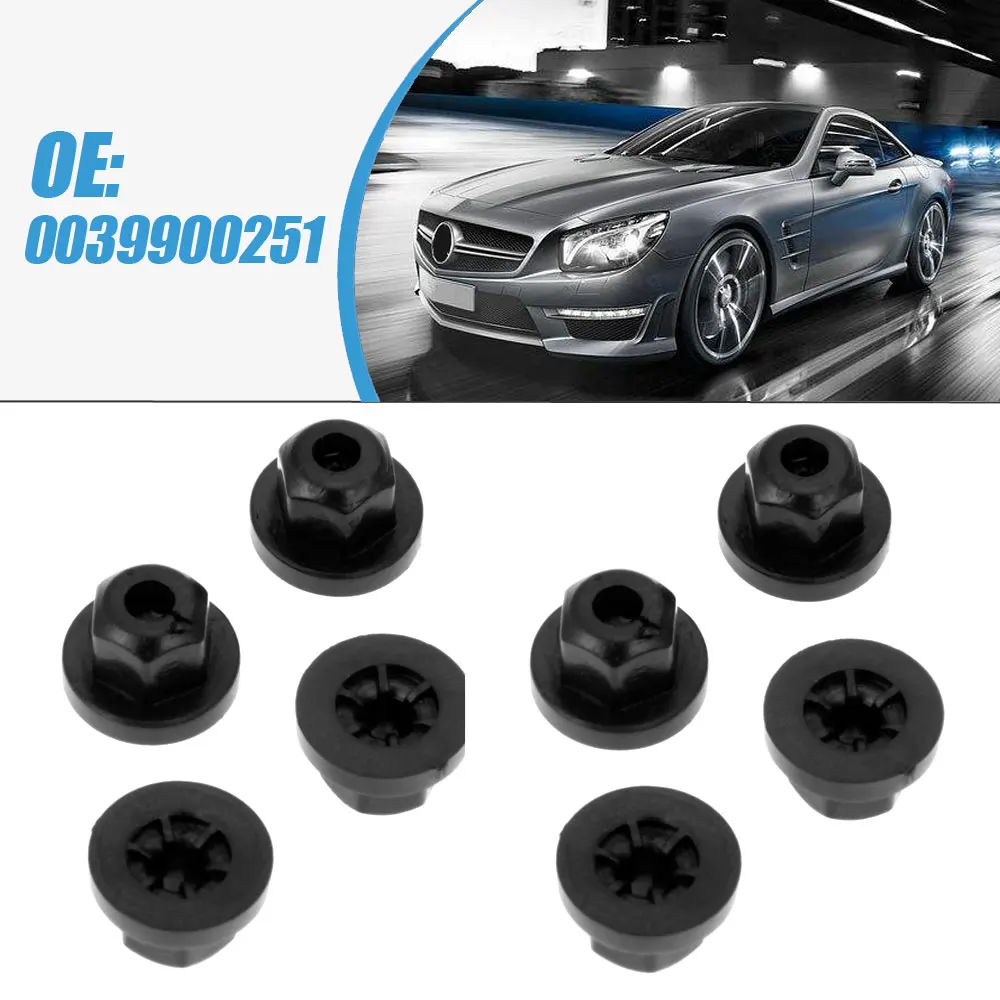 20Pcs 16131176747 Auto Car Plastic Body Nut Flange Clip Fit For  Benz 0039900251 For BMW Black Car Clips