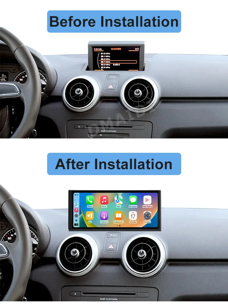 Picture 3: 8.8'' 8 Core Android 14 Car Radio System Stereo For Audi A1 Q2 Multimedia Player WIFI Carplay Auto SIM Google GPS Touch Screen