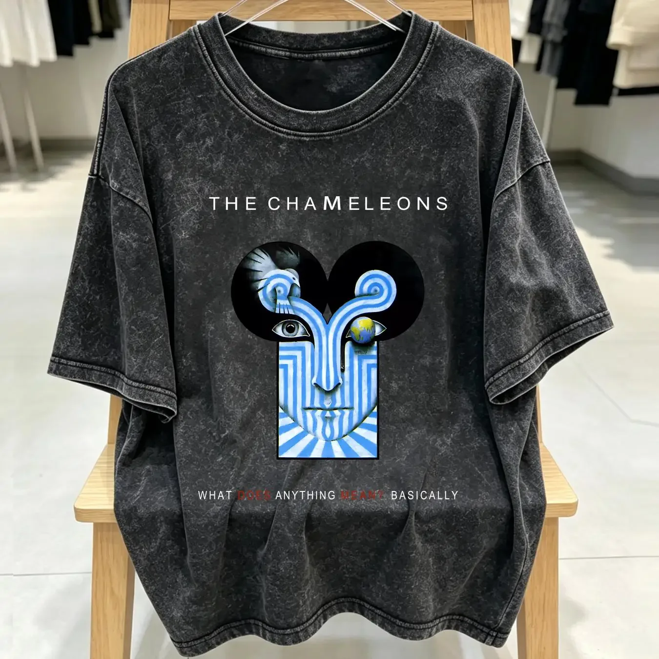 washed T Shirt The Chameleons UK post punk long or short sleeves vintage Washed Casual Comfortable fashion streetwear