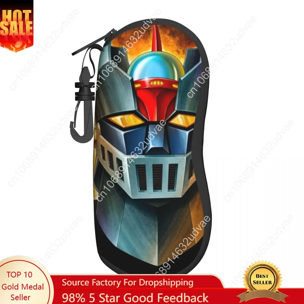 

Custom UFO Robot Mazinger Z Shell Eyeglasses Protector Cases Cute Sunglass Case Anime Manga Glasses Bag