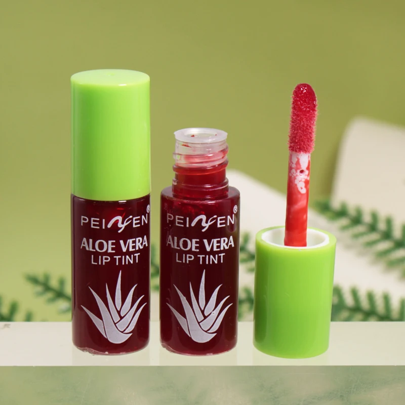 6-pack aloe vera tinted lip oil, hydrating and moisturizing small set lip glaze, lip care long-lasting moisturizing lip oil