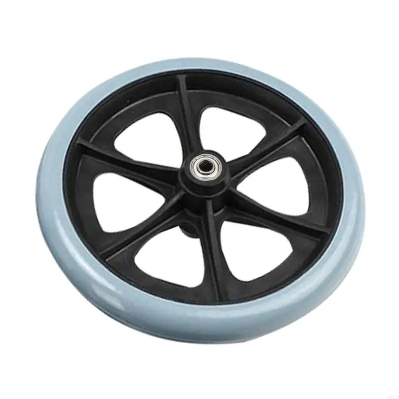 A6HD 6/8 inci Roda Kursi Roda Anti-Skid Roda Kursi Roda Penggantian Ban Solid Untuk Kursi Roda Listrik & Manual