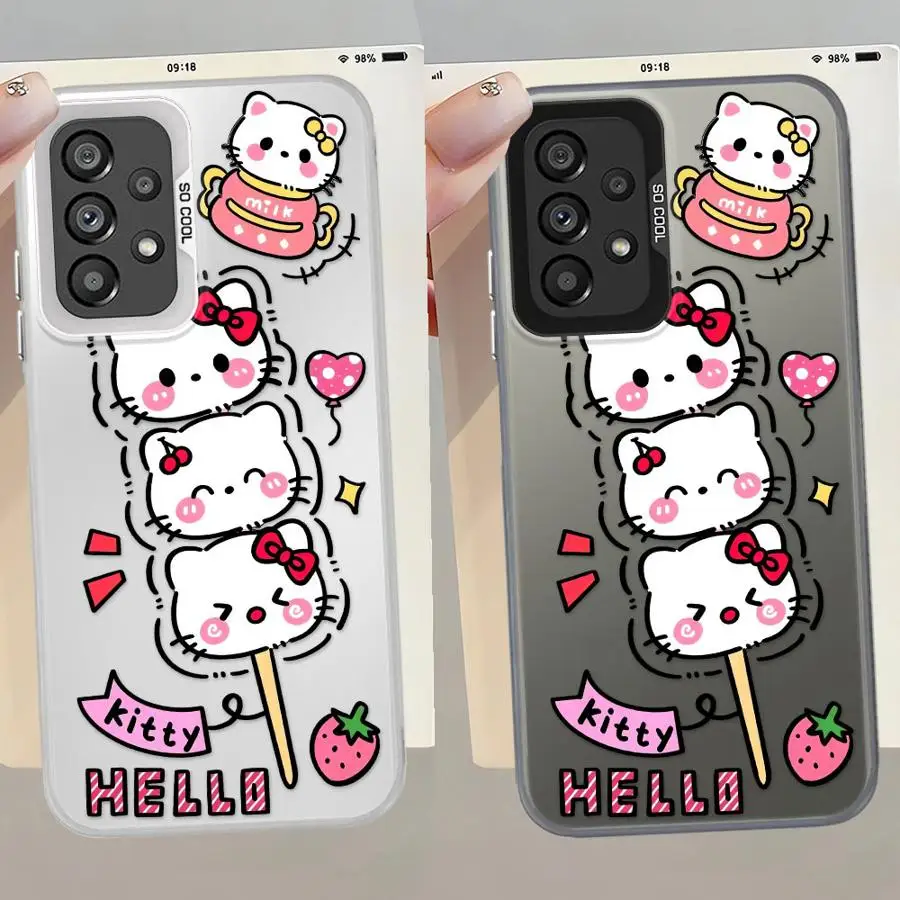 Sanrio Hello Kitty Phone Cover Case for Samsung Galaxy A12 A72 A15 A16 A71 A14 A31 A07 A34 A37 A26 A50 A51 A04 A57 A25 A56 A23