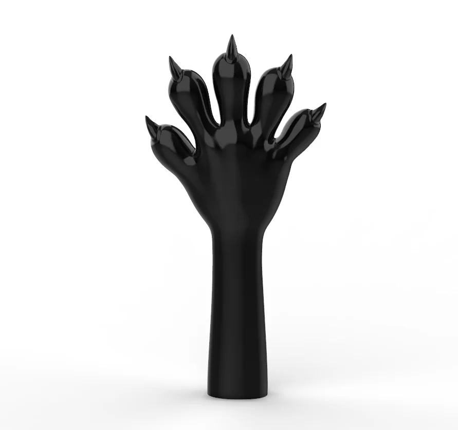 Furrjoi – une paire de Costumes de Cosplay en Silicone, patte de chien entière et foncée, gants doux, vêtements serrés pour fête réaliste, Halloween