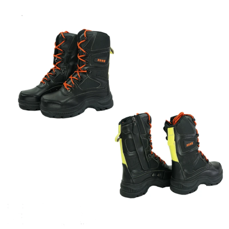 Flame Retardant Anti- Puncture Fireman Rescue Safety Protective Boots