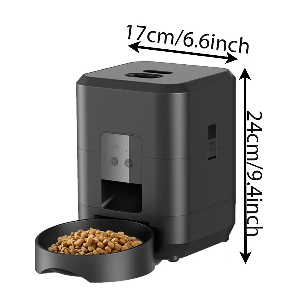 2L Drukknop WiFi Camera USB Automatische Pet Feeder Smart Cat Feeder Slow Dog Feeder met Timer Video Pet Feeder Voerbak