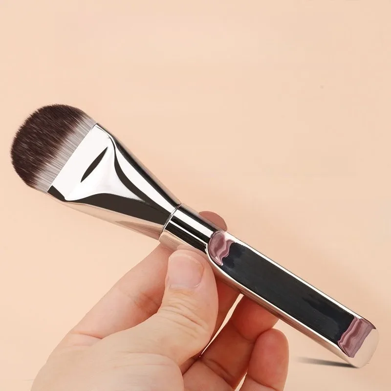 Zungenförmiger Foundation-Pinsel, ultradünner, nahtloser, flacher Make-up-Pinsel, spezielles fächerförmiges Kosmetikwerkzeug