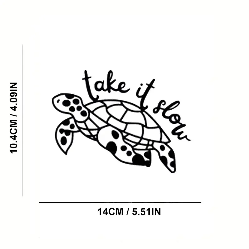 Take It Slow Turtle Car Sticker per Laptop Bottle Truck Phone Vehicle Paint Window Wall Cup Fishing Boat Skateboard decalcomanie Autom