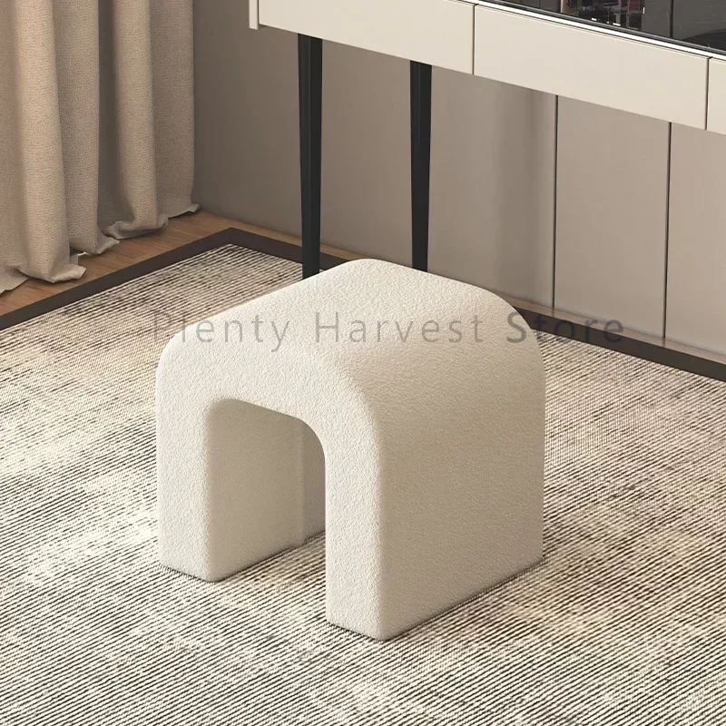 

Makeup Shoe Foot Stool White Vanity Chair Kids Modern Cute Foot Stool Garden Bedroom Entrance Taburetes Living Room Furnitures