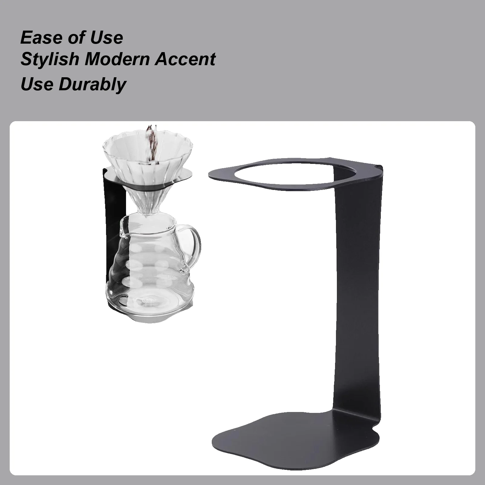 

Coffee Pour Over Station Metal Pour Over Coffee Maker Stand Multi-functional Brewing Grinder Rack With Base For Commercial